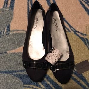 Woman flat navy shoes